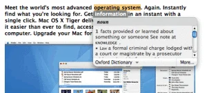 Instant Dictionary OSX